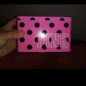 PINK VICTORIA SECRET TIN